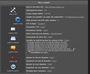 Installer un CMS sur LegTux