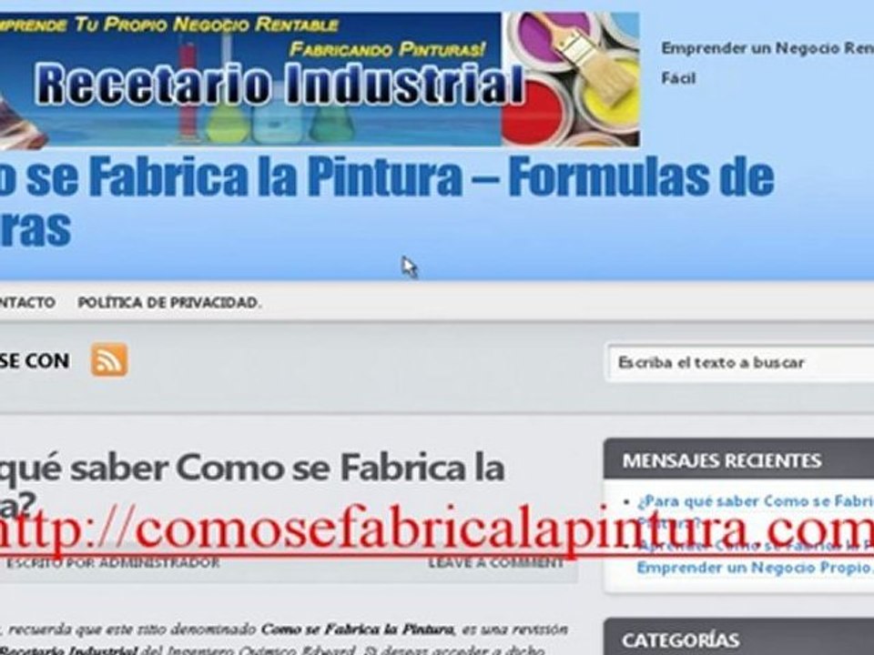 Como se Fabrica la Pintura - Emprende tu Negocio