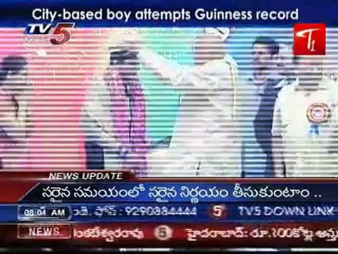 City-based boy attempts Guinness record