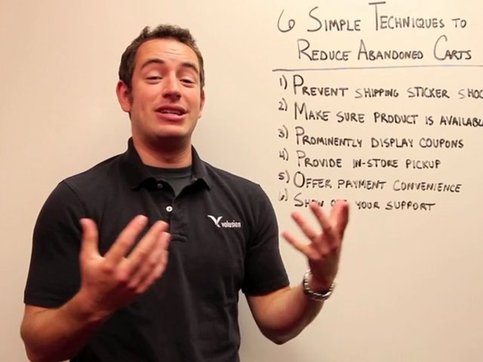 6 Simple Techniques to Reduce Abandoned Carts