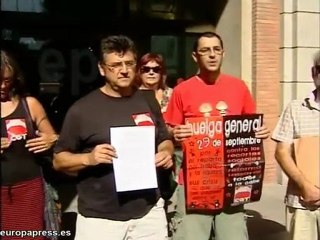 La CGT registra la convocatoria de Huelga General