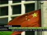 China y Rusia concretarían negociaciones de gas