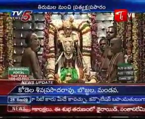 Tirumala Sri Vari Unjala Seva