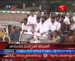 Praja Rajyam chief K. Chiranjeevi today visit Guntur distric