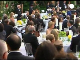 Obama-Merkel : dîner dans la roseraie