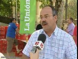 Agricultores protestan contra su ministerio