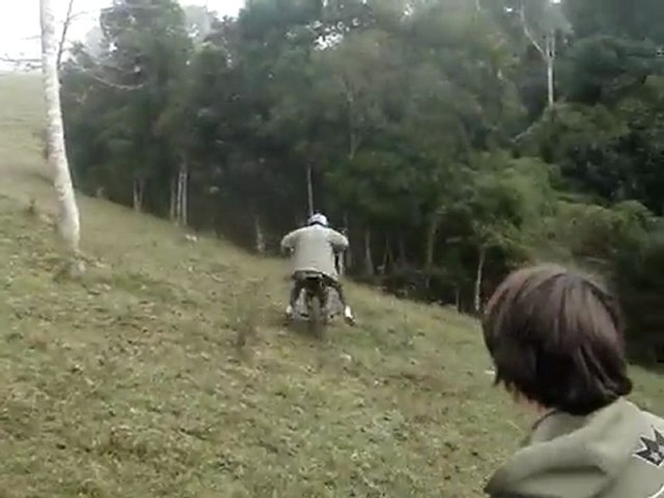 Cool das Moped geparkt