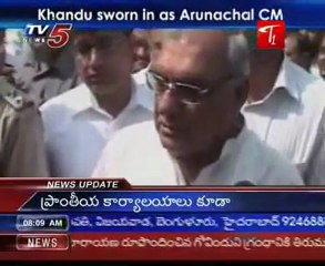 Khandu sworn in as Arunachal CM