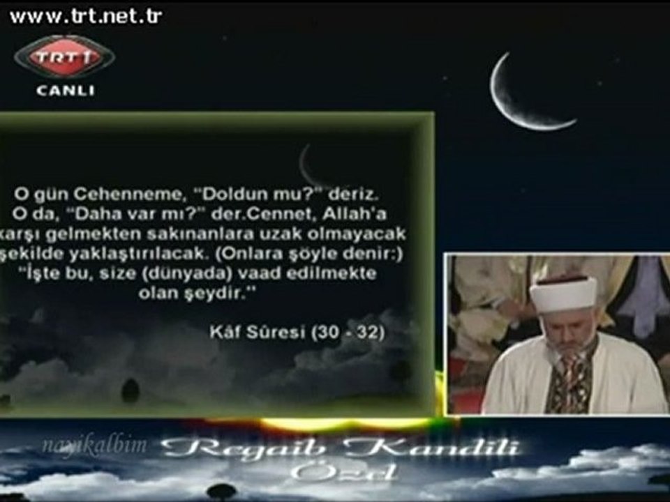 Osman Şahin Yunus Kaf süresi Regaip kandili Selimiye 2011