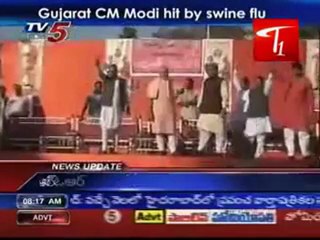 Download Video: Gujarat CM Modi hit by swine flu