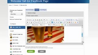 How to setup Welcome Tab on Facebook Page using SocialAppsHQ