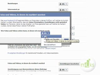 Automatische Gesichtserkennung von Facebook aktiv