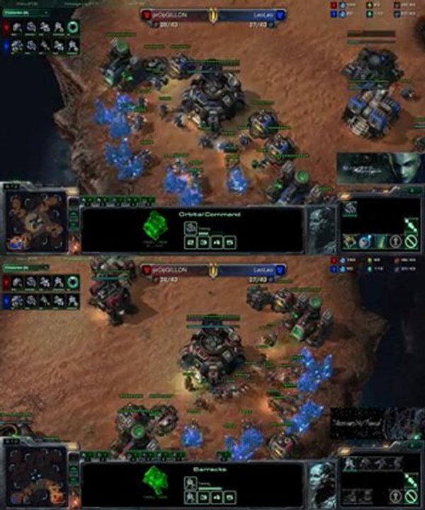[SC2] prOpGILLON Vs LeoLeo : Views of 2 players Starcraft II :