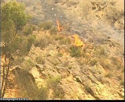 Incendio en el monte de Ontinyent (Valencia)