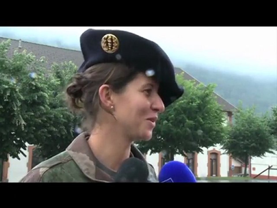 Cérémonie de dissolution du groupement inter-arme KAPISA au 7ème BCA de Bourg st Maurice