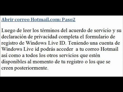 Abrir correo hotmail