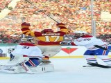 Bourque nets 2 goals for Flames, beat Montreal Canadiens in 2011 Heritage classic!