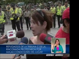 Refugiados exigen solución habitacional