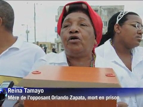 Exhumation pour crémation des restes du dissident cubain Zapata