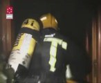 Bombero herido leve en incendio en Castellón