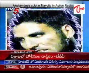 Akshay does a John Travolta in Action Replay