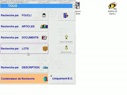 Stocks & Lots: Réceptionner (nouveau module) Optimizze - ERP - V12