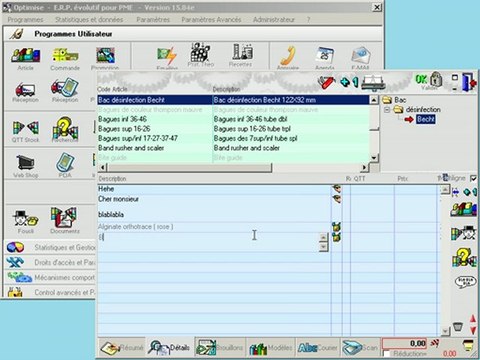 Documents: Ajouter - Modifier - Supprimer une ligne (module avancé) Optimizze - ERP - V12