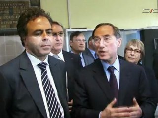 Déplacement de Claude Guéant et Luc Chatel sur le dispositif "école ouverte aux parents" à Goussainville