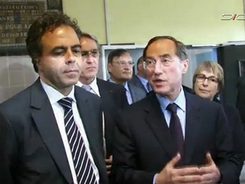 Déplacement de Claude Guéant et Luc Chatel sur le dispositif école ouverte aux parents à Goussainville