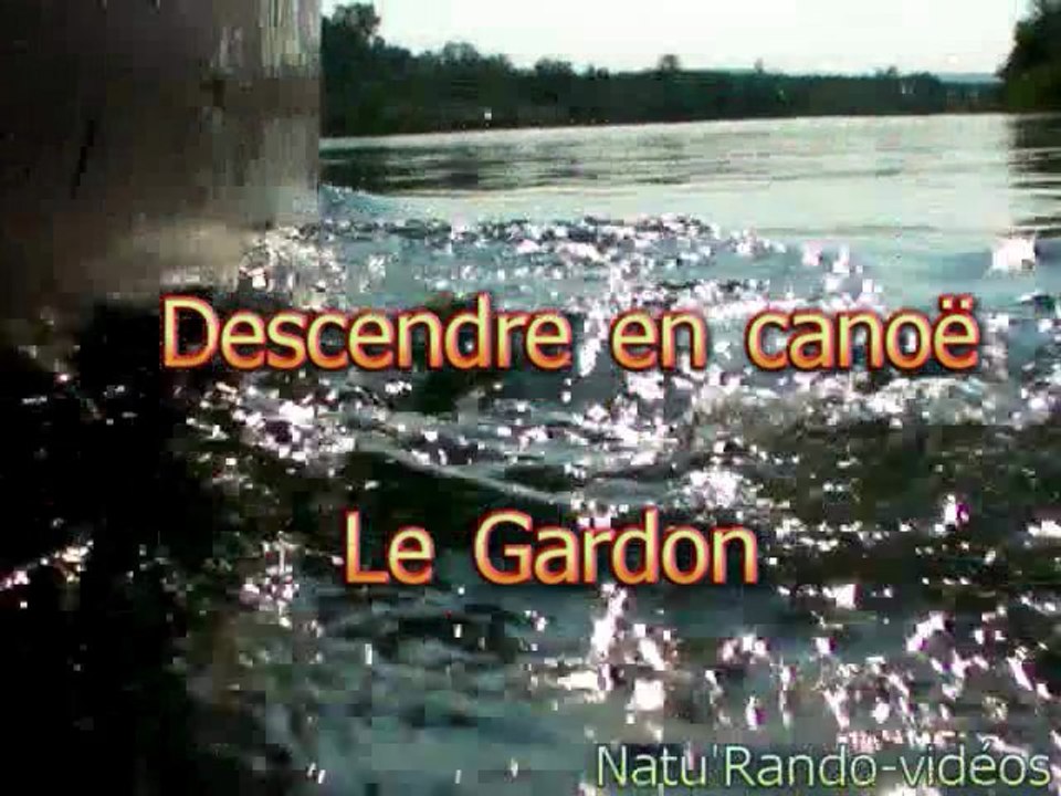 Canoë sur la gardon - Natu'Rando pont du gard