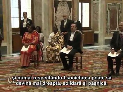 Benedict al XVI-lea: Întâietate dimensiunii omului