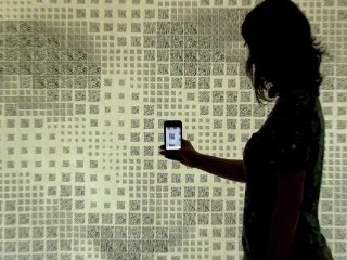 QR Code Portrait of Amy Goodman with 2,304 Codes 🎥