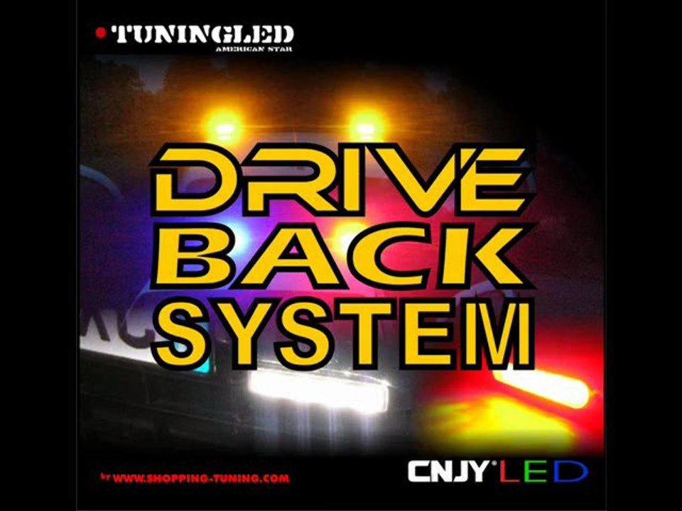 DRIVEBACK LED SYSTEM PACE CAR / FEUX DE JOUR   stroboscope de securité orange blanc bleu rouge vert / Feux stop anti brouillard rouge / Feux de jour