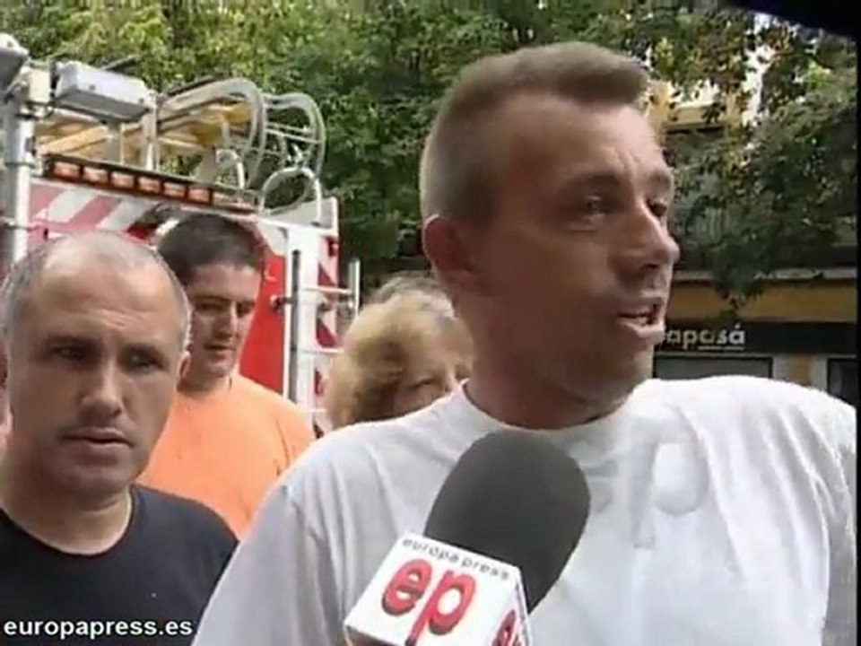 Se incendia una sucursal bancaria