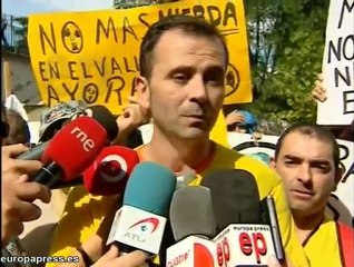 Protesta ante la Moncloa contra la ATC