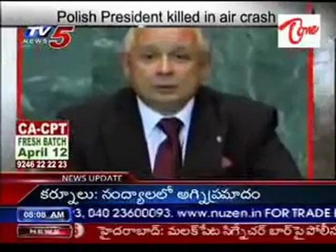 Polish President Killed in Air Crash