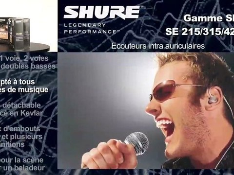 Micros Shure Gamme SE (La Boite Noire)