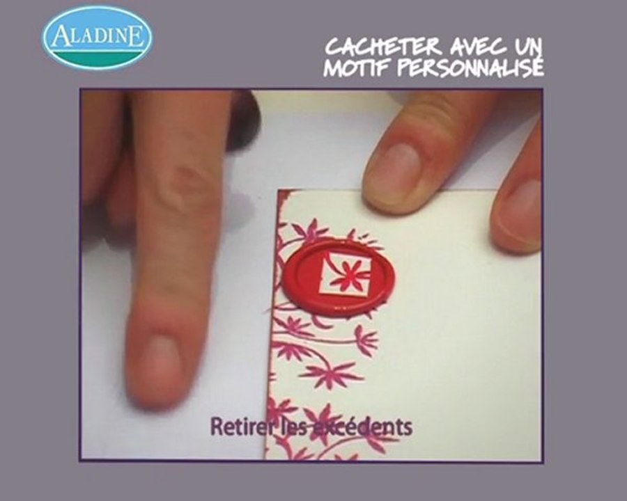 Cacheter un motif personnalisé à la cire - Tuto loisirs créatifs