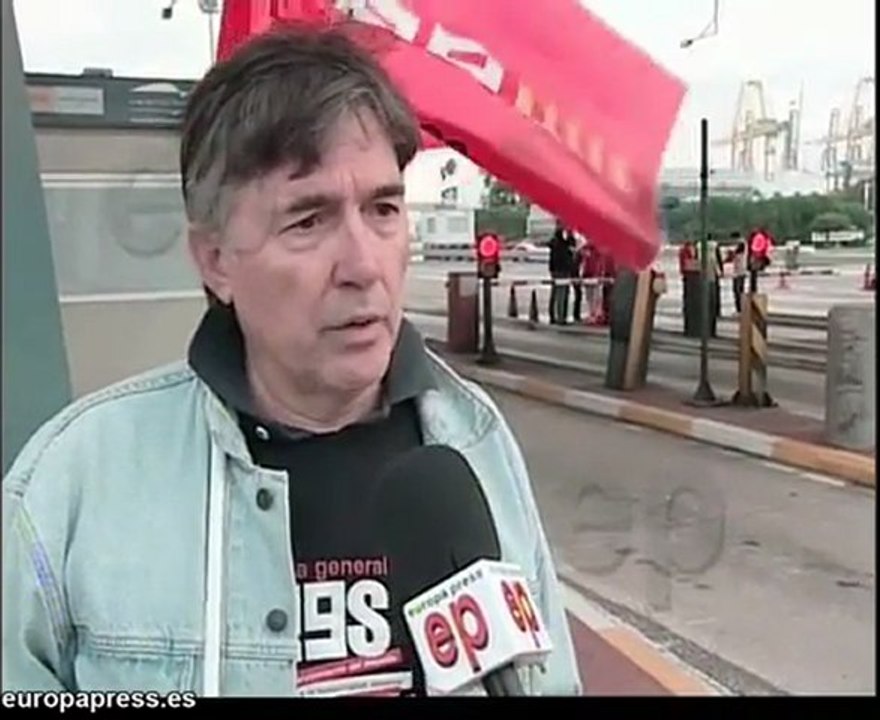 Puerto de Valencia secunda la huelga