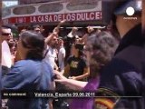 Espagne : incidents à Valence pendant une... - no comment