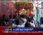 Students have special darsan and blessings at Durga temple