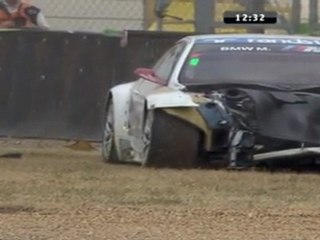 24H du Mans 2011 Qualification Crash Priaux