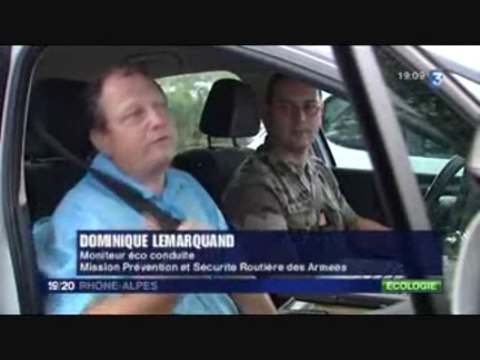 La MPSRA sur France3 en écoconduite à Lyon La Valbonne centre auto école