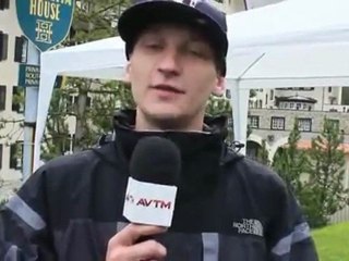 Luke Rudkowski a la réunion du groupe bilderberg