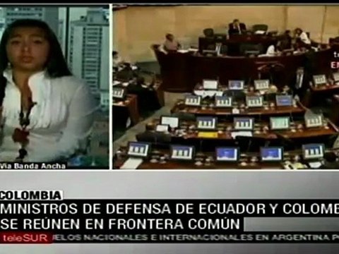 Reunión de ministros de Defensa de Ecuador y Colombia