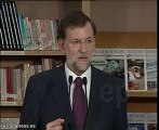 Rajoy critica la política económica de Zapatero