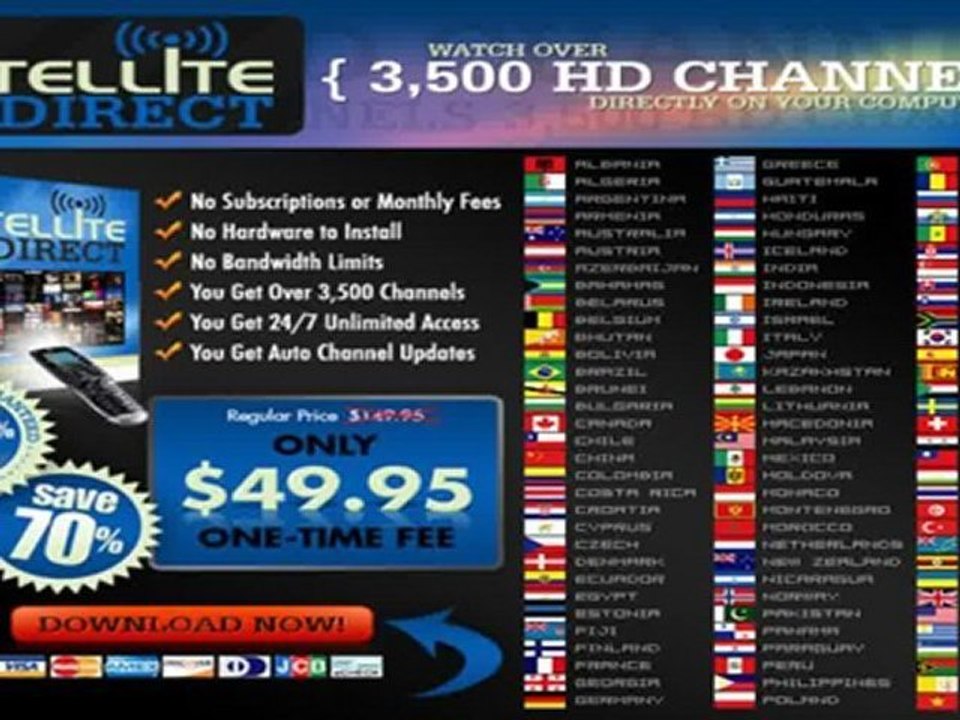 Satellite Direct TV For over 3,500 Channels