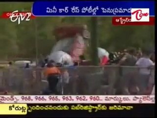 Serious Accident in Australia Mini car race,Racer safe!!