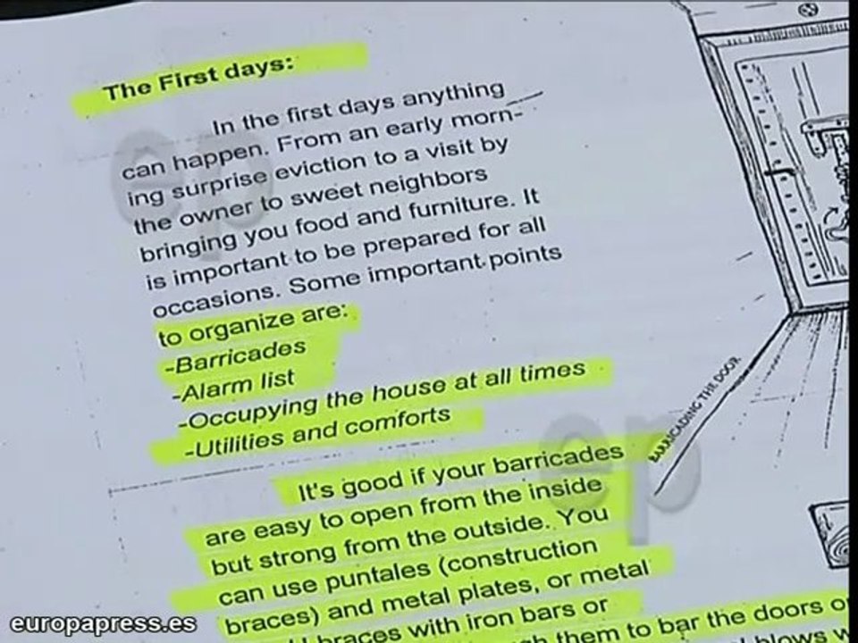 'Okupas' distribuyen manual para okupar