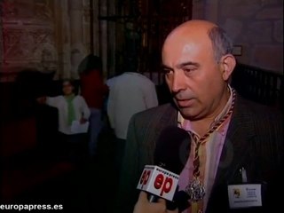 Exhiben el mantel de la Última Cena